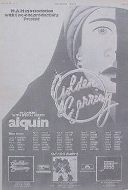UK Magazine ad for fourth British Golden Earring Tour 1974